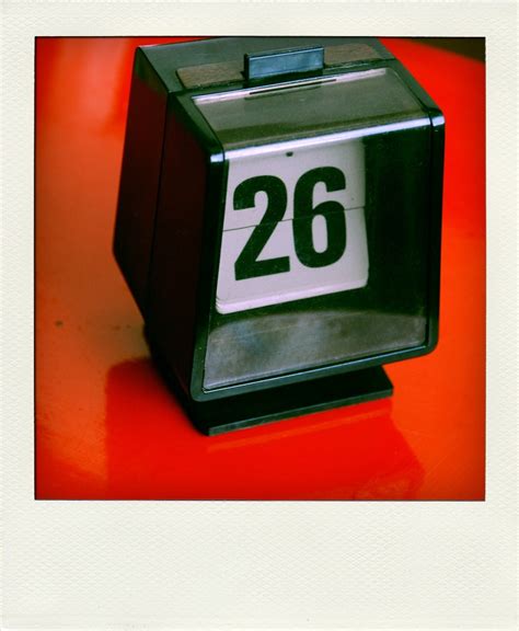 Perpetual Desk Calendar No 12 Black Flip Number By 26olivestreet