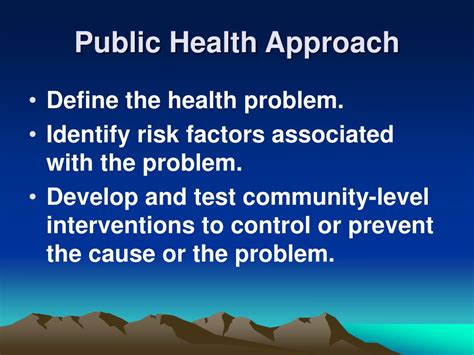 Ppt Introduction To The Public Health Approach Powerpoint