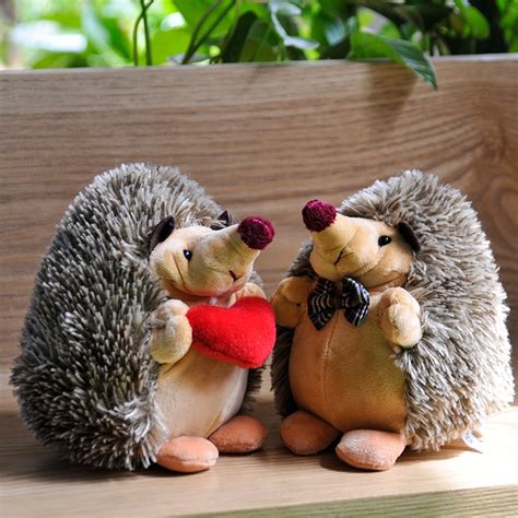 Ryry 17cm Cute Hedgehog Stuffed Plush Toys Mini Couple