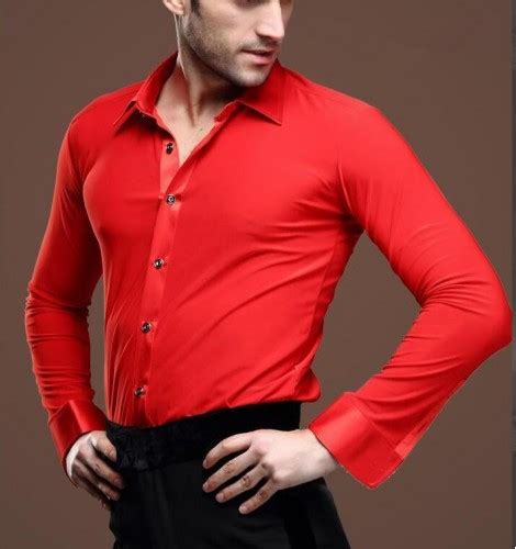 red male latin male adult latin ballroom dance shirts