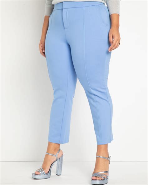 The Ultimate Stretch Suit Pintuck Pant Cornflower Blue