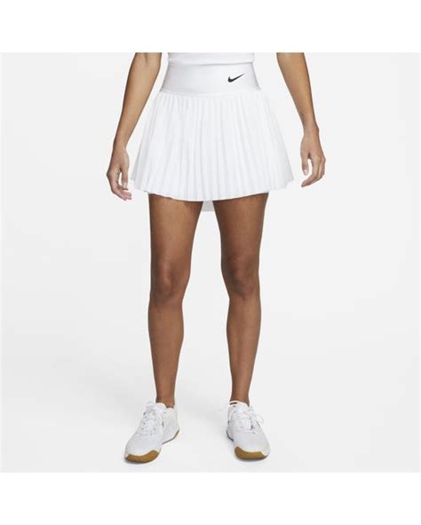 Nike Court Dri Fit Advantage Pleated Tennis Skirt White Lyst