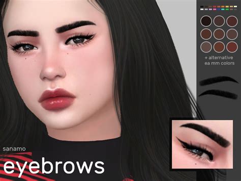 Sims 4 Eyebrows Mod Maxis Match Klocrafts