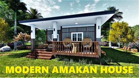 Low Budget Amakan Half Concrete Half Wood House Design In Philippines