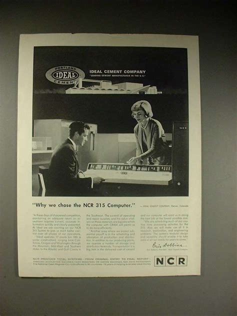 1963 Ncr 315 Computer Advertisement Why We Chose Ebay