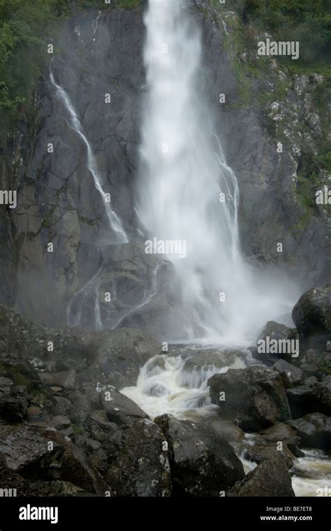 Aber Falls In Snowdonia National Park Wales Uk Stock Photo Alamy