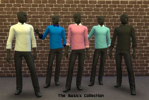 245 Variations Of The Basic Sweater W Collared Shirt Combo Tucked