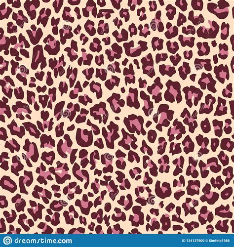 Leopard Fur Pattern Texture Repeating Seamless Pink Black