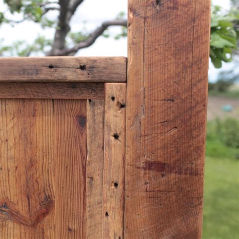 Reclaimed Barn Wood Bed Rustic Saw Marks Authentic Nail Holes Etsy