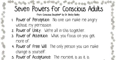 Seven Powers For Conscious Adults Posterpdf Conscious Discipline