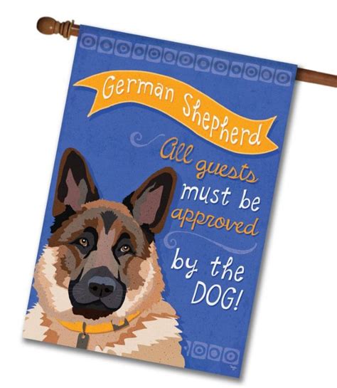 Buy German Shepherd House Flag All Dog