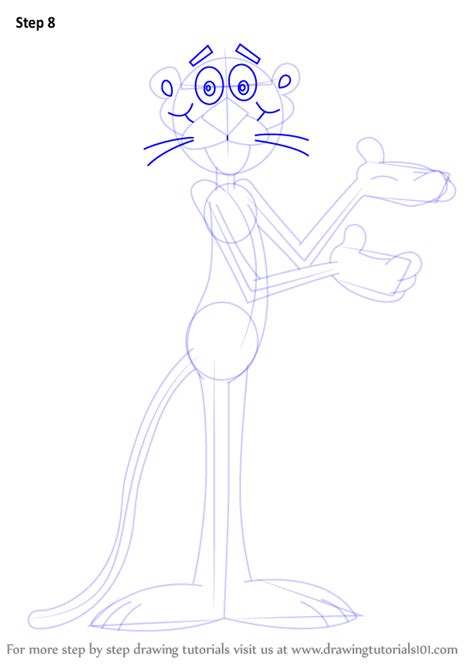 Learn How to Draw Pink Panther (Pink Panther) Step by Step : Drawing