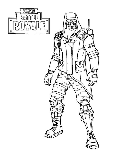 Printable Coloring Pages Fortnite Royale