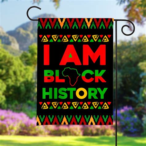 I Am Black History Month Flag African American Flag Melanin Etsy