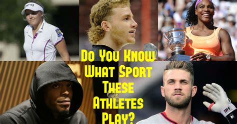 (do you know) seeing your face no more on my pillow is a scene that's never happened to me. Do You Know What Sport These Athletes Play? | Playbuzz