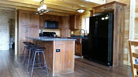 All wood is sanded smooth but is also available in varying degrees of rough and rustic. Reclaimed Barnwood Kitchen Cabinets — Barn Wood Furniture ...