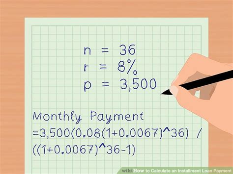 3 Ways To Calculate An Installment Loan Payment Wikihow