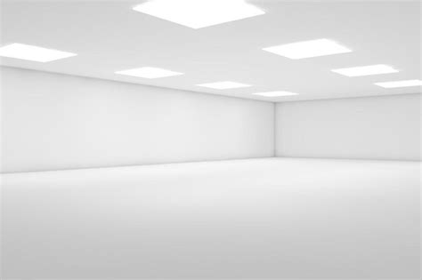 Premium Photo Empty White 3d Room