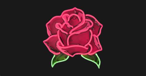 Neon aesthetic, pink color, colored background, water, no people. Pink Roses - Aesthetic - Sticker | TeePublic