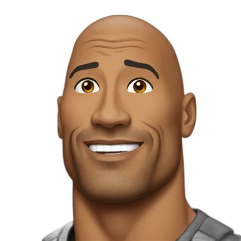 Dwayne Johnson Whith One Eyebrow Raise Ai Emoji Generator