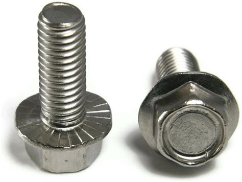 Stainless Steel Hex Cap Serrated Flange Bolt Ft Unc 10 24 X 38 Qty