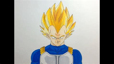 I usually start drawing with simple geometry shapes to get the. Drawing Vegeta Super Saiyan SSJ - Dragon Ball Z - YouTube