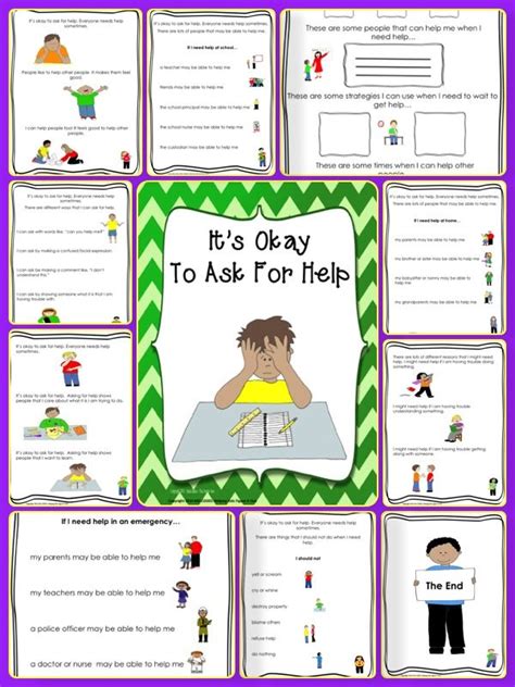 Asking For Help Social Skills Story And Activities For 3rd 5th