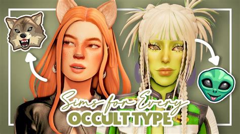 I Made A Sim For Every Occult In The Game 🐺 Sims 4 Create A Sim