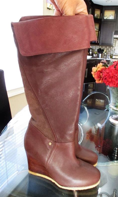 Check spelling or type a new query. UGG AUSTRALIA RAVENNA 3200 SZ 6 BROWN TALL FASHION Wedge ...