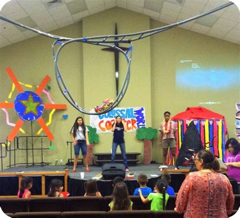 Taste And See Vbs Decorating Recap The Sanctuary Roller Coaster