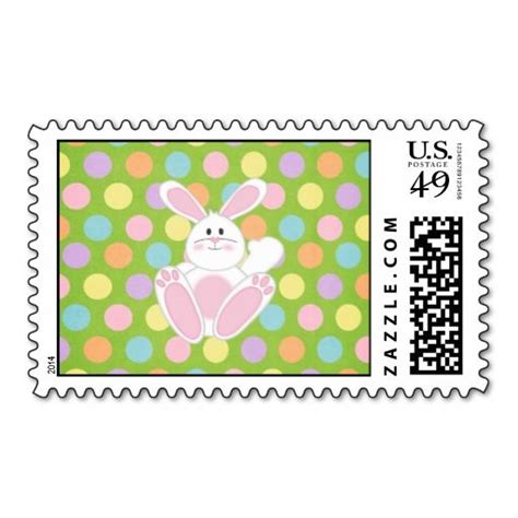 Easter Bunny Postage Stamp Design Stamp Postage