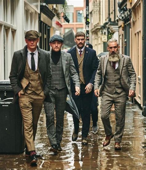 Peaky Blinders Style Nicharlescard Menslaw British Style Men Mens