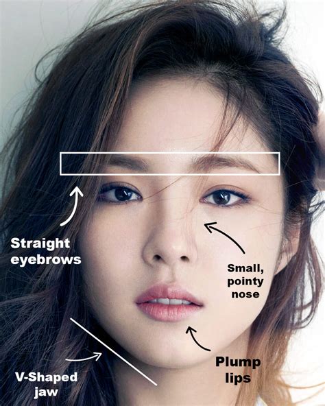 Ponte De Pie En Su Lugar Popurrí Necesidad Korean Face Shape Mujer