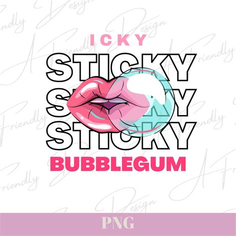 Icky Sticky Bubblegum Png Digital Downloads Ms Rachel Png Etsy