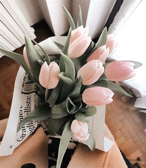 Bouquet Of Pink Tulips Flowers Prettyflorals Tulips Baby Pink