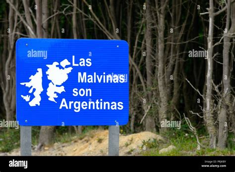 shield the malvinas falkland islands belong to argentina ushuaia tierra del fuego province
