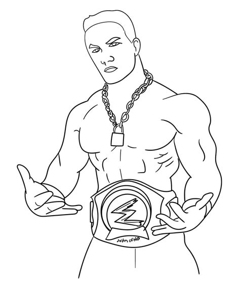John Cena Coloring Pages Free Printable Coloring Pages For Kids