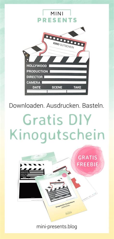 In den einmer versteckst du dann den kinogutschein. Kinogutschein als Filmklappe basteln (mit Bildern) | Kinogutschein, Gutschein basteln kino ...