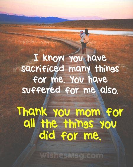 Thank You Messages And Quotes For Mom Wishesmsg