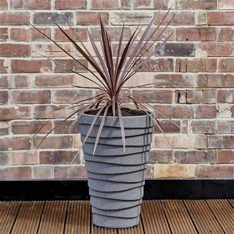 5% coupon applied at checkout save 5% with coupon. 38cm TROJAN PLANTER Granite Effect Grey Colour LIGHTWEIGHT ...