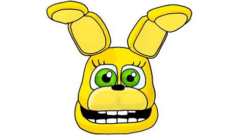 How To Draw Spring Bonnie From Fnaf Sister Location Youtube