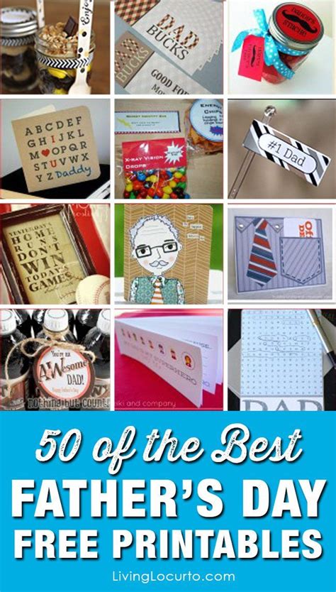 Unique father's day gifts homemade. 50 Father's Day Free Printables! | 1st fathers day gifts ...