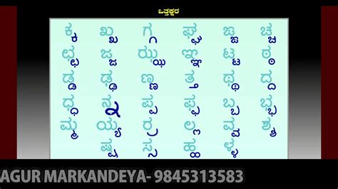 Learn vocabulary, terms and more with flashcards, games and other study tools. kannada Ottaksharagalu -ಕನ್ನಡ ಒತ್ತಕ್ಷರಗಳು - YouTube