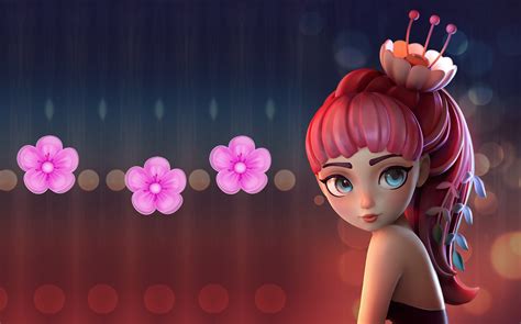 free download hd wallpaper spring art flower alina makarenko flower girl speed