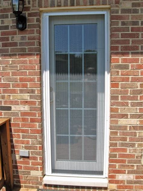 Plisse Single Door Retractable Screens Retractable Screens For Doors