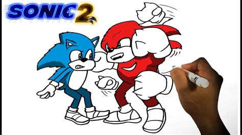 How To Draw Sonic And Knuckles Fighting Easy Drawings Dibujos Images