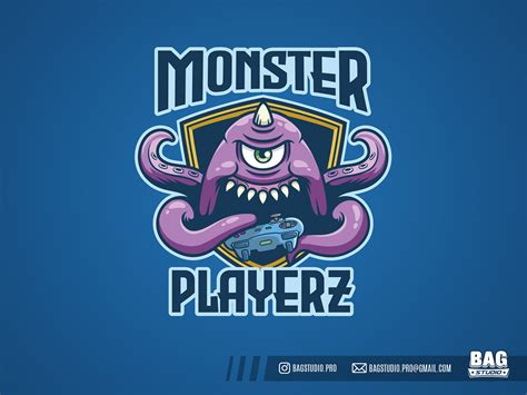 Monster Gamer Esport Logo Template By Horacio Velozo On Dribbble