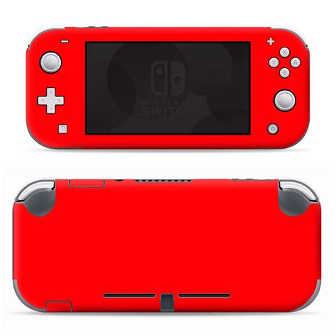 Nintendo Switch Lite Skins Decals Vinyl Wrap Decal Stickers Skins Cover Solid Red Color
