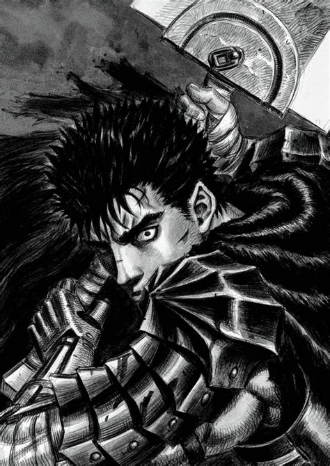 Guts Artwork From Berserk Guidebook Was In Color Took Some Time To