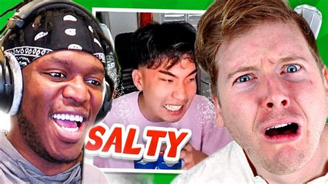 ksi says ricegum is so salty reaction youtube
